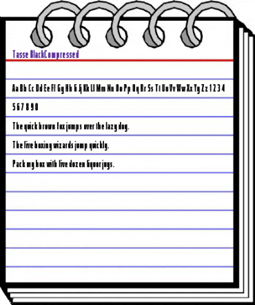 Tasse Regular animated font preview Tasse Regular animated font preview