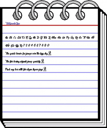 Tastysushi Line Regular animated font preview