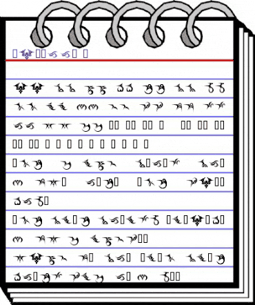 Tattooz 1 animated font preview