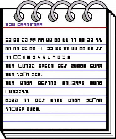Tau Regular animated font preview Tau Regular animated font preview