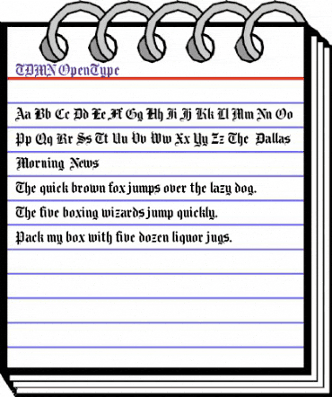 TDMN Regular animated font preview TDMN Regular animated font preview