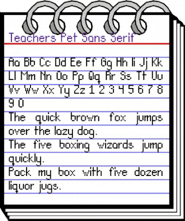 Teachers Pet Sans Serif Regular animated font preview Teachers Pet Sans Serif Regular animated font preview