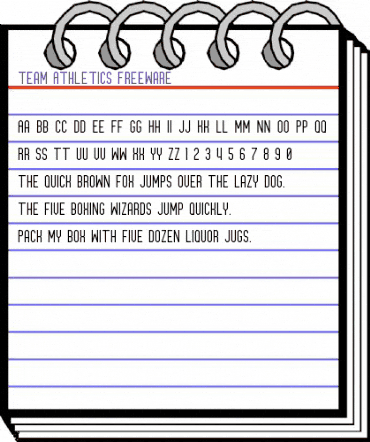 Team Athletics Regular animated font preview Team Athletics Regular animated font preview
