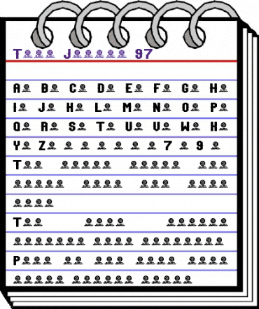 Team Jersey 97 Regular animated font preview