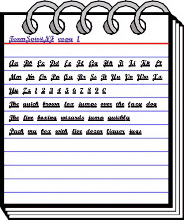 Team Spirit NF Regular animated font preview Team Spirit NF Regular animated font preview