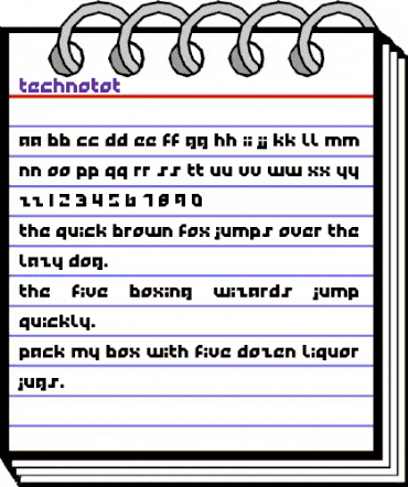Technotot Regular animated font preview Technotot Regular animated font preview