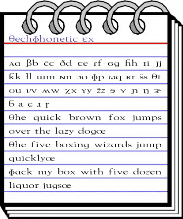TechPhonetic Ex Regular animated font preview
