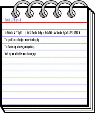 Teknik LET Plain animated font preview Teknik LET Plain animated font preview