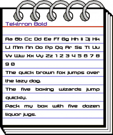 Tektrron Regular animated font preview