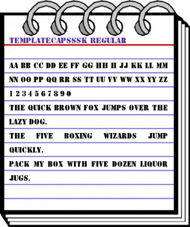 TemplateCapsSSK Regular animated font preview TemplateCapsSSK Regular animated font preview