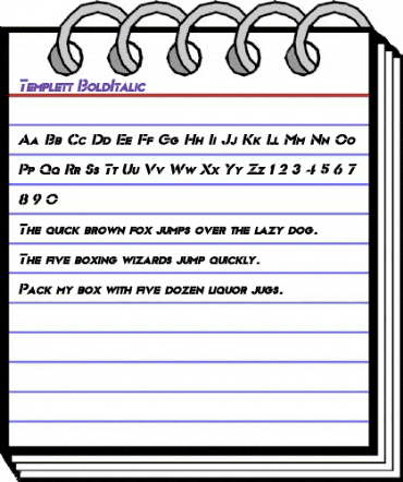 Templett BoldItalic animated font preview Templett BoldItalic animated font preview