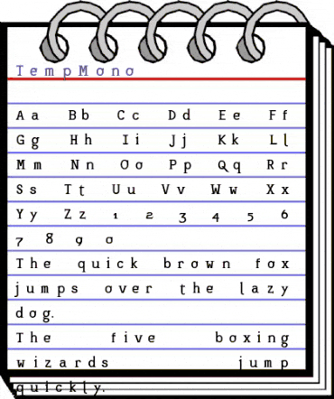 TempMono Medium animated font preview TempMono Medium animated font preview