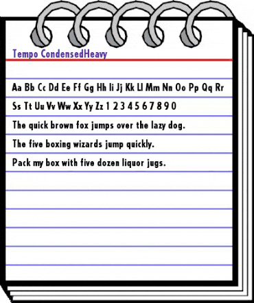 Tempo-CondensedHeavy Heavy animated font preview