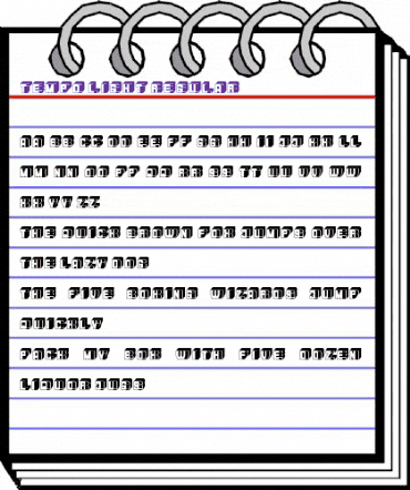Tempo Light Regular animated font preview