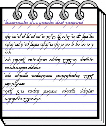 Tengwar Annatar Bold Italic animated font preview Tengwar Annatar Bold Italic animated font preview