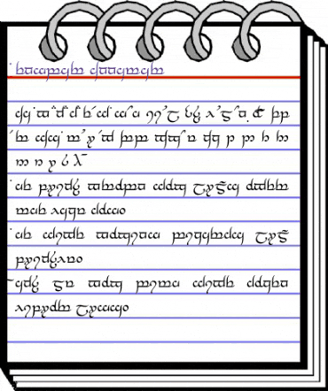 Tengwar Annatar Regular animated font preview Tengwar Annatar Regular animated font preview