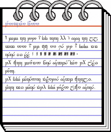 Tengwar Feanor Regular animated font preview Tengwar Feanor Regular animated font preview