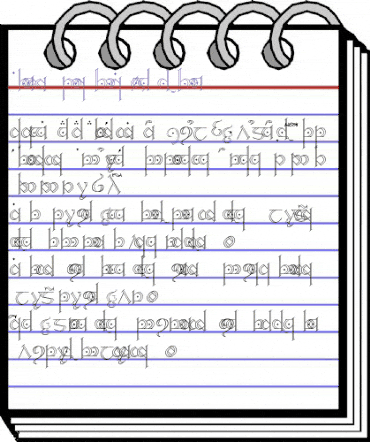 Tengwar Galvorn Regular animated font preview Tengwar Galvorn Regular animated font preview