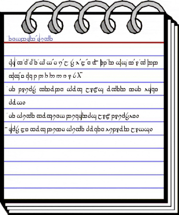 Tengwar Naive Book animated font preview Tengwar Naive Book animated font preview