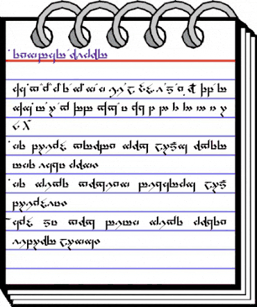 Tengwar Noldor Regular animated font preview