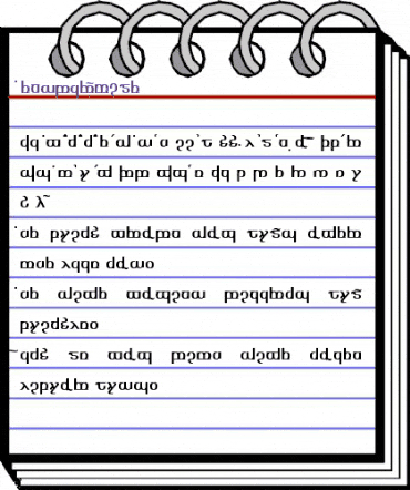 TengwarOptimeDiagon Regular animated font preview