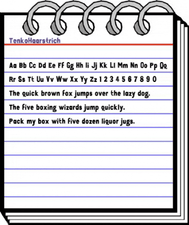 Tenko Regular animated font preview