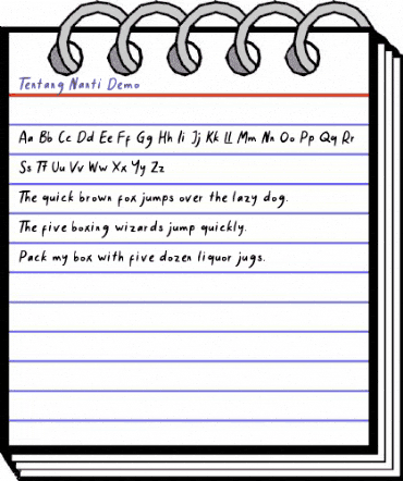 Tentang Nanti Demo Demo animated font preview