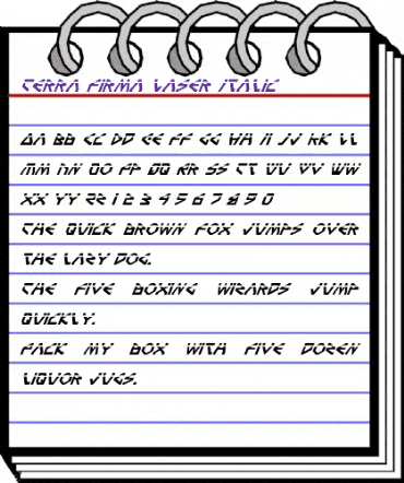 Terra Firma Laser Italic Laser Italic animated font preview Terra Firma Laser Italic Laser Italic animated font preview