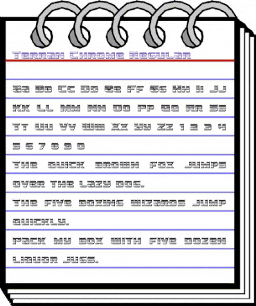Terran Chrome Regular animated font preview Terran Chrome Regular animated font preview