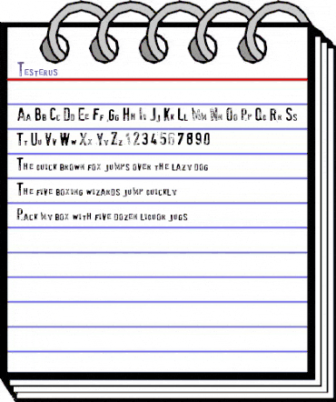 Testerus Regular animated font preview Testerus Regular animated font preview