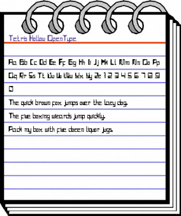 Tetris Hollow Regular animated font preview Tetris Hollow Regular animated font preview