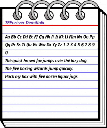 TFForever Demi animated font preview TFForever Demi animated font preview