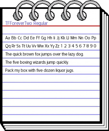 TFForeverTwo Regular animated font preview TFForeverTwo Regular animated font preview