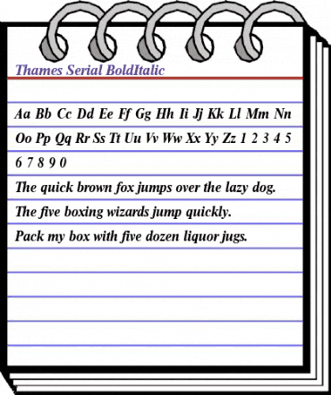 Thames-Serial BoldItalic animated font preview Thames-Serial BoldItalic animated font preview