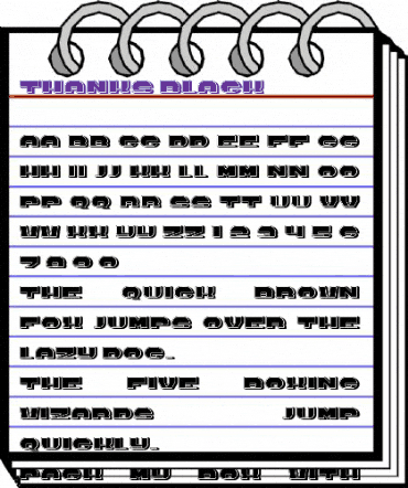Thanks Black animated font preview Thanks Black animated font preview