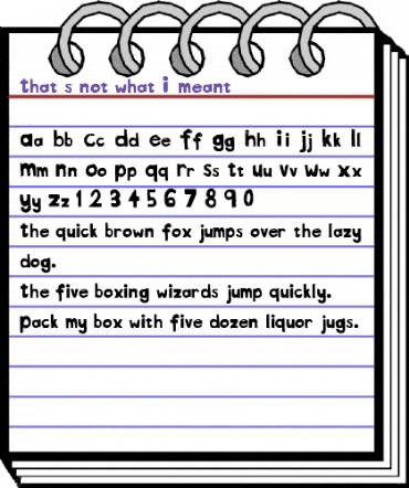 That's not what I meant... Regular animated font preview That's not what I meant... Regular animated font preview