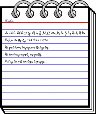 Thatcher Regular animated font preview Thatcher Regular animated font preview