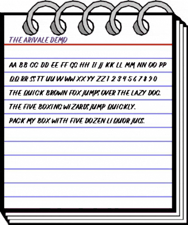 The Arivale Demo Regular animated font preview The Arivale Demo Regular animated font preview