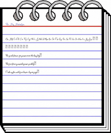 The Big Battalyon Regular animated font preview The Big Battalyon Regular animated font preview