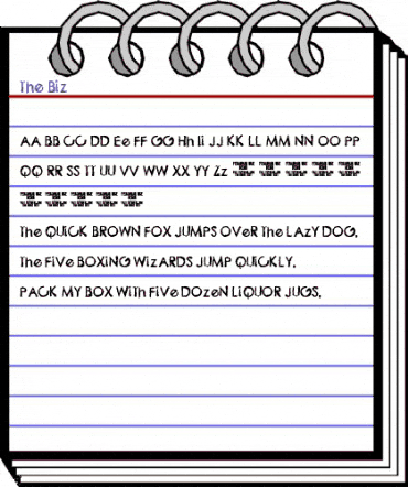 The Biz Regular animated font preview The Biz Regular animated font preview
