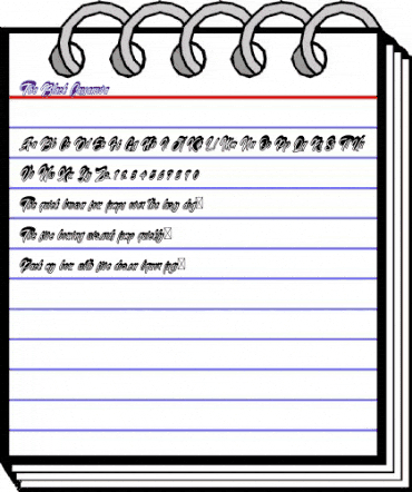 The Black Cassanova Regular animated font preview