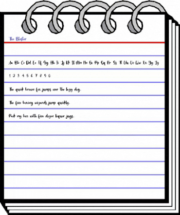 The Blester Regular animated font preview