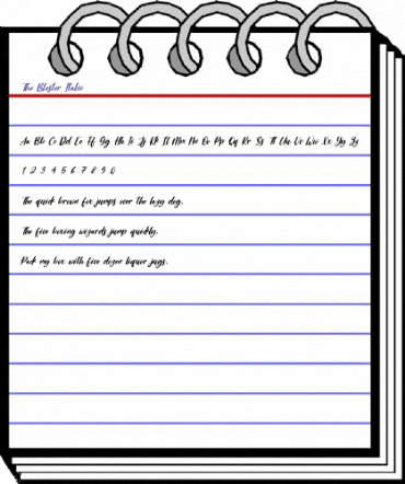 The Blester Italic Regular animated font preview The Blester Italic Regular animated font preview