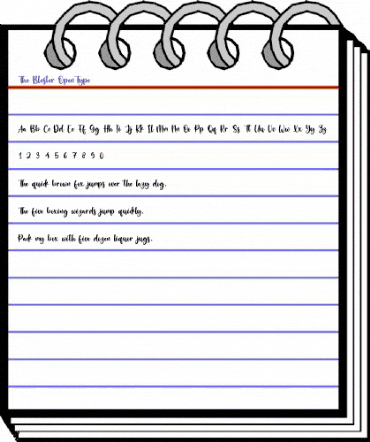 The Blester Regular animated font preview