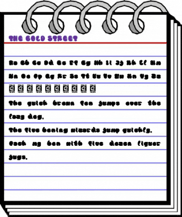 THE BOLD STREET Regular animated font preview THE BOLD STREET Regular animated font preview