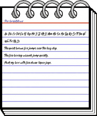 The Breakdown Regular animated font preview