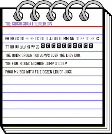The Circus Show FreeVersion Regular animated font preview The Circus Show FreeVersion Regular animated font preview