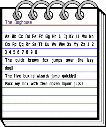 The Doghouse Regular animated font preview The Doghouse Regular animated font preview