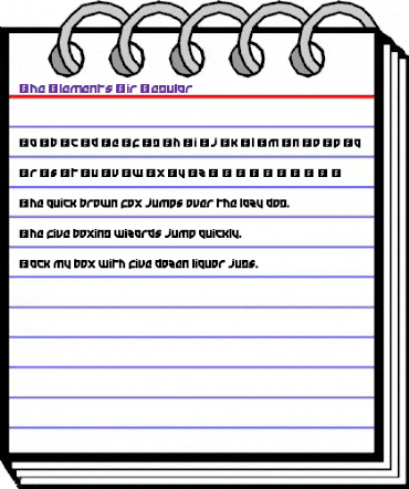 The Elements: Air Regular animated font preview The Elements: Air Regular animated font preview
