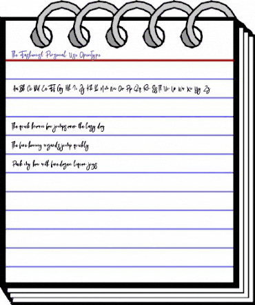 The Fashionist Personal Use Regular animated font preview